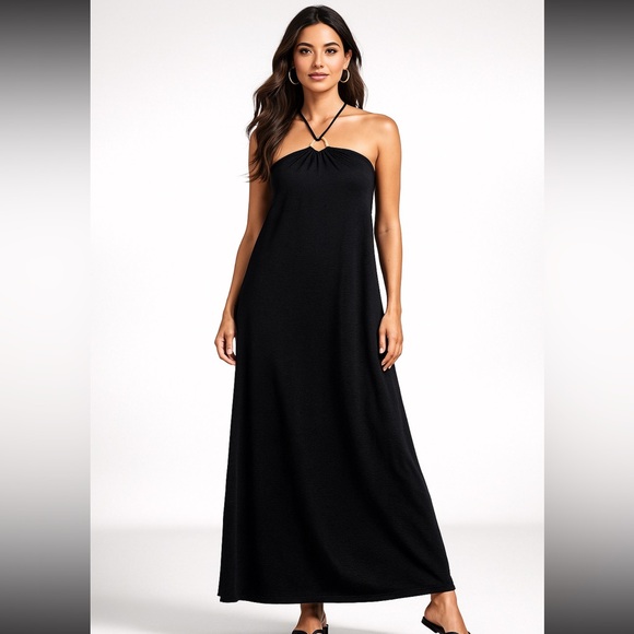 Old Navy Dresses & Skirts - Old Navy Black Halter Maxi Dress